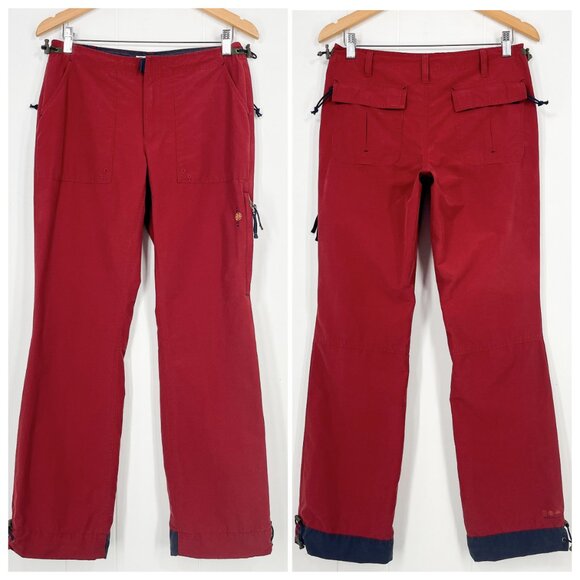 VTG Y2K American Eagle Flight Pant Paratrooper Cargo Cinch Waist 30" Tag Size 4 - Picture 1 of 16